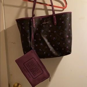 Coach reversible tote